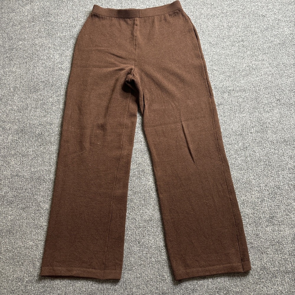 St. John Collection Brown Dress Knit Pants Size 10‎ Career Business Casual